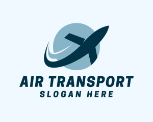 Jet Plane Courier Service logo design