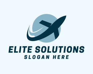 Jet Plane Courier Service logo design