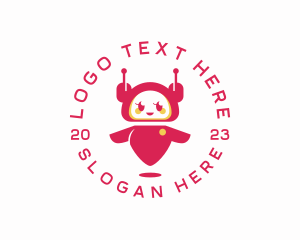 Cute Girl Robot logo