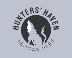 Wolf Howl Hunting logo design