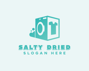 Laundromat Clothes Washing logo design