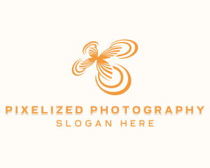 Butterfly Drone Quadrotor logo design