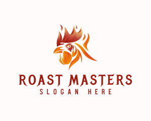 Chicken Flaming Restaurant logo design