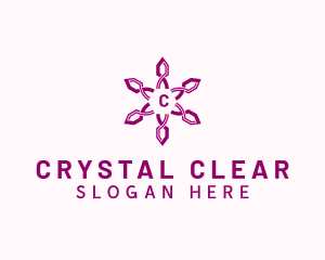 Flower Crystal Ornament logo design