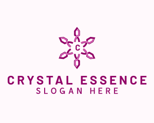 Flower Crystal Ornament logo design