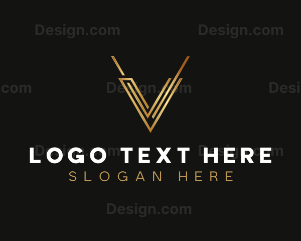 Luxury Modern  Letter V Logo