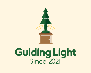 Pine Tree Lampshade logo design