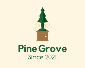 Pine Tree Lampshade logo design