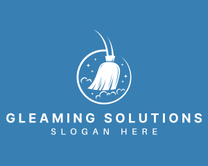 Housekeeping Sweep Broom logo design