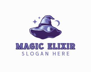 Magical Witch Hat logo design