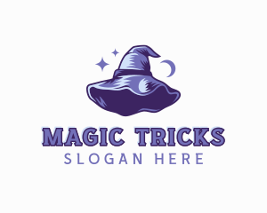 Magical Witch Hat logo design