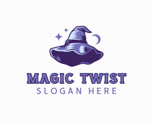 Magical Witch Hat logo design