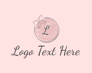 Beauty Feminine Ribbon Cosmetics logo