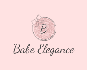 Beauty Feminine Ribbon Cosmetics logo design