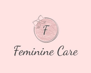 Beauty Feminine Ribbon Cosmetics logo design