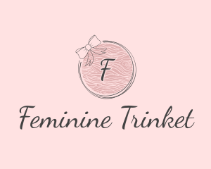 Beauty Feminine Ribbon Cosmetics logo design