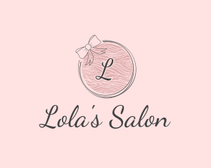 Beauty Feminine Ribbon Cosmetics logo design