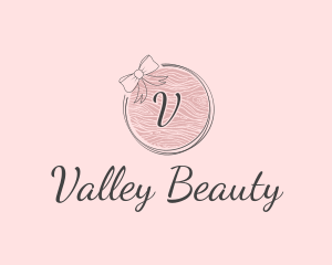 Beauty Feminine Ribbon Cosmetics logo design