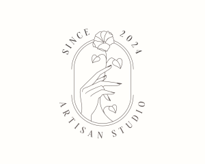 Flower Hand Spa logo design