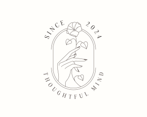 Flower Hand Spa logo design