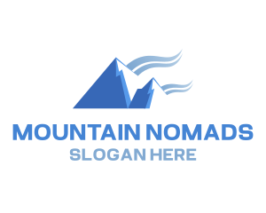 Blue Mountain Swoosh logo design