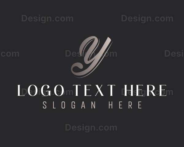 Elegant Salon Letter Y Logo