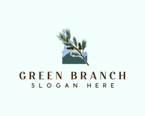 Idaho Pine Branch Logging logo design