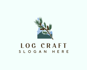 Idaho Pine Branch Logging logo design