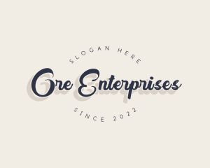 Generic Script Business logo design