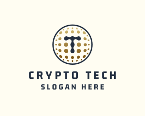 Bitcoin Cryptocurrency Letter T logo