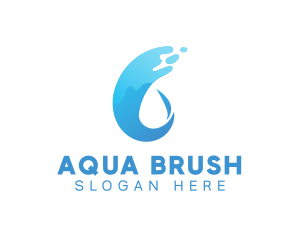 Liquid Water Flow logo design