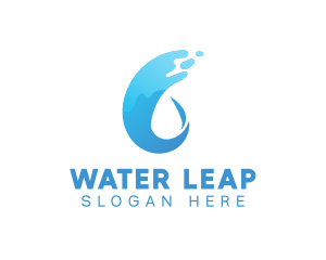 Liquid Water Flow logo design