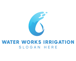 Liquid Water Flow logo design