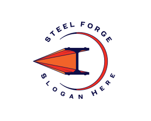 Steel Bar Construction logo design