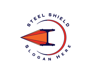 Steel Bar Construction logo design