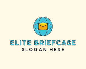 Blue Global Briefcase logo design