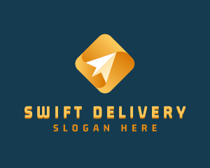 Delivery Plane Courier logo design