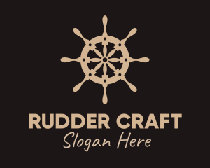 Nautical Ship Helm  logo