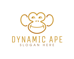 Wild Chimpanzee Ape logo