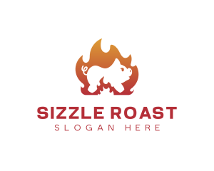Fire Cooking Roast Pig logo