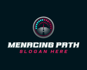 Automotive Speedometer Road logo design