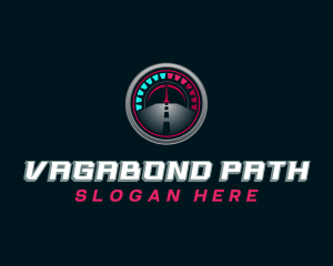 Automotive Speedometer Road logo design