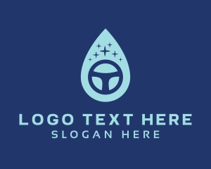 Steering Wheel Car Wash logo