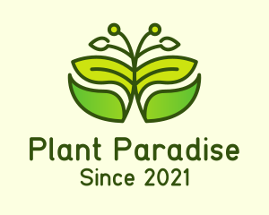 Fancy Flower Plant logo design