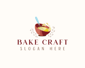 Whisk Bowl Baker logo design