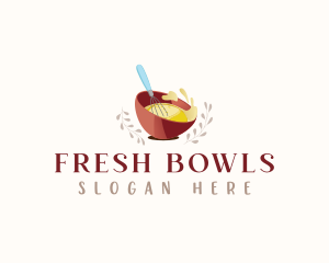 Whisk Bowl Baker logo design