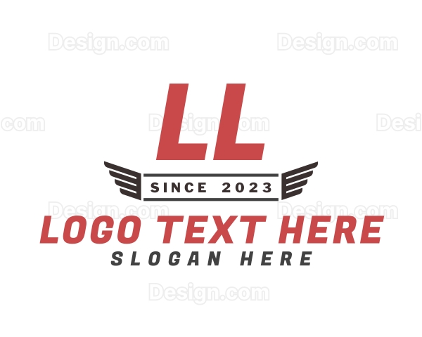 Generic Race Car Wings Logo