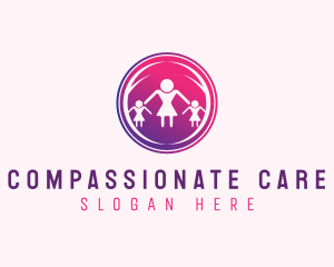 Woman Children Family logo