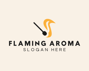 Matchstick Flame Blaze logo