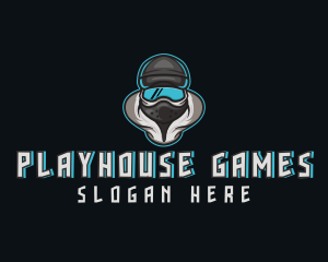 Snowboarding Gaming Mask logo design